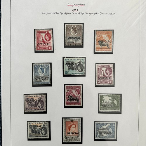 142 - Kenya, Uganda and Tanganyika. 1935-modern range on loose leaves including, 1935-37 vals to 2/ U, 195... 