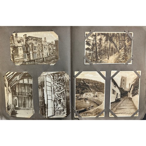 422 - Architecture, postcard album containing building interior & exterior postcards with; Cabot Tower Bri... 