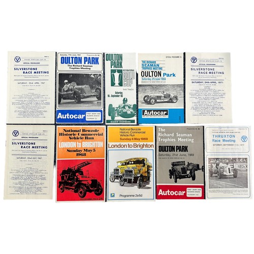 442 - A collection of 35+ motor racing programmes from 1930's - present day. Various UK race tracks such a... 