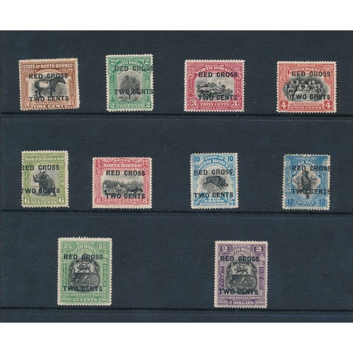 157 - North Borneo, useful early to 1931 M/U collection in binder, to include; 1886 3c on 4c M, 1888-92 $2... 