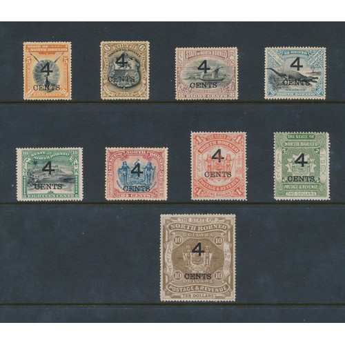 157 - North Borneo, useful early to 1931 M/U collection in binder, to include; 1886 3c on 4c M, 1888-92 $2... 