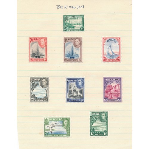 57 - Bermuda, 1938-53 set to £1 M. (SG 116-121). Cat. £350.