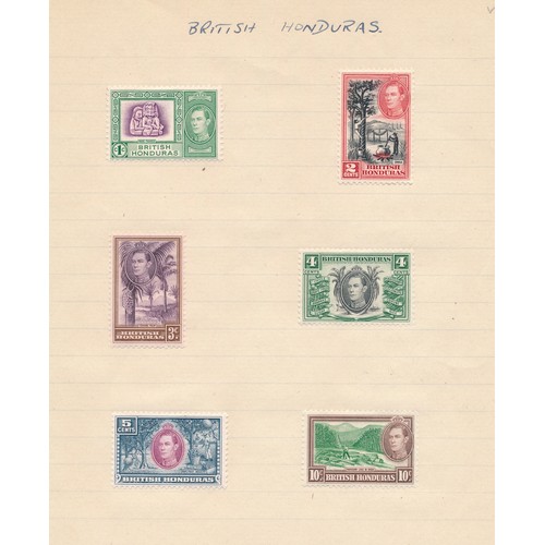 59 - British Honduras, 1938-47 set to $5 M. (SG 150-161), Cat. £180.