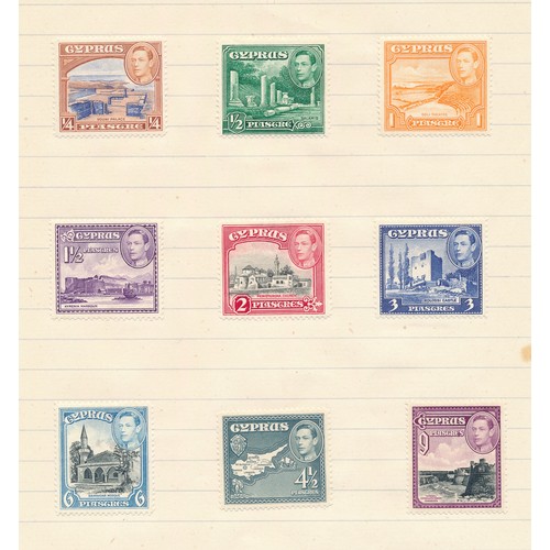 65 - Cyprus, 1938-51 set to £1 M. (SG 151-163), Cat. £250.