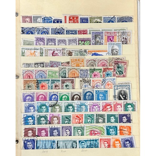 17 - World stamp collection in well-filled layered stockbook, including, New Zealand, Czechoslovakia, Ira... 