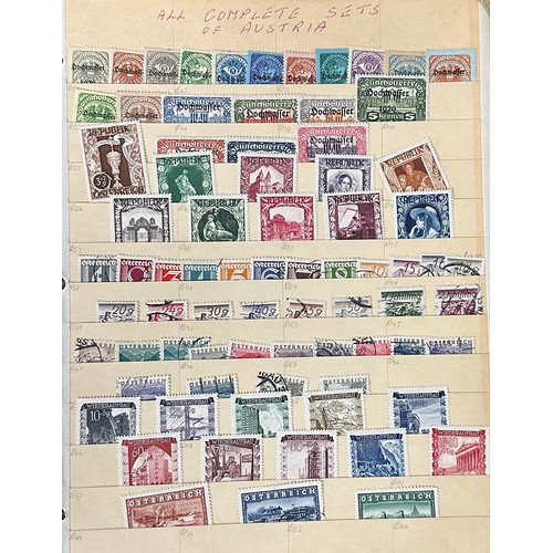 17 - World stamp collection in well-filled layered stockbook, including, New Zealand, Czechoslovakia, Ira... 