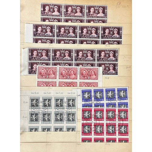 17 - World stamp collection in well-filled layered stockbook, including, New Zealand, Czechoslovakia, Ira... 