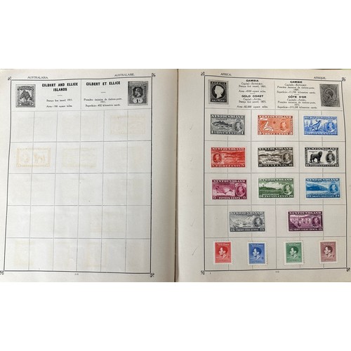 20 - Useful world stamp collection in The Triumph Stamp Album, including Great Britain with 1934 Re-engra... 