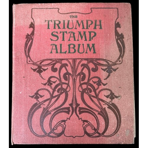 20 - Useful world stamp collection in The Triumph Stamp Album, including Great Britain with 1934 Re-engra... 