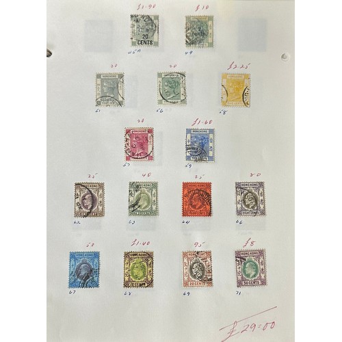 27 - British Commonwealth, small QV-QEII collection in loose leaf note book to include; Bechuanaland, Dom... 