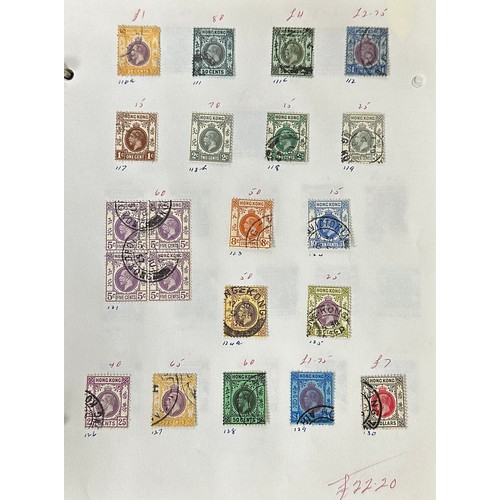 27 - British Commonwealth, small QV-QEII collection in loose leaf note book to include; Bechuanaland, Dom... 