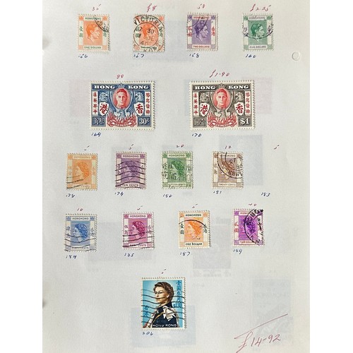 27 - British Commonwealth, small QV-QEII collection in loose leaf note book to include; Bechuanaland, Dom... 