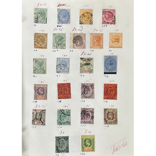 27 - British Commonwealth, small QV-QEII collection in loose leaf note book to include; Bechuanaland, Dom... 