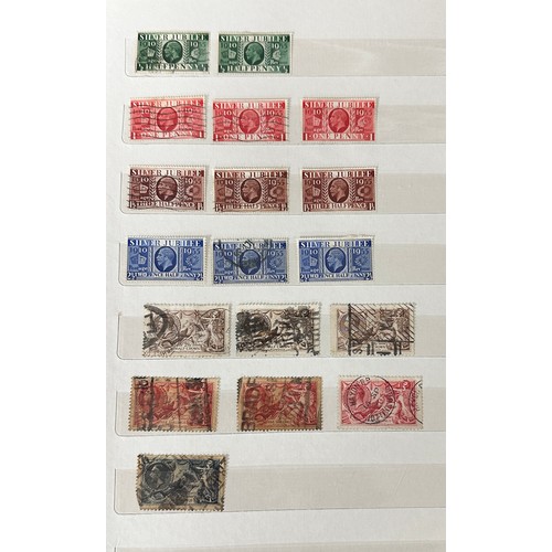 245 - Great Britain, QV-KGVI small and untidy collection in large stockbook, including range of perforate ... 