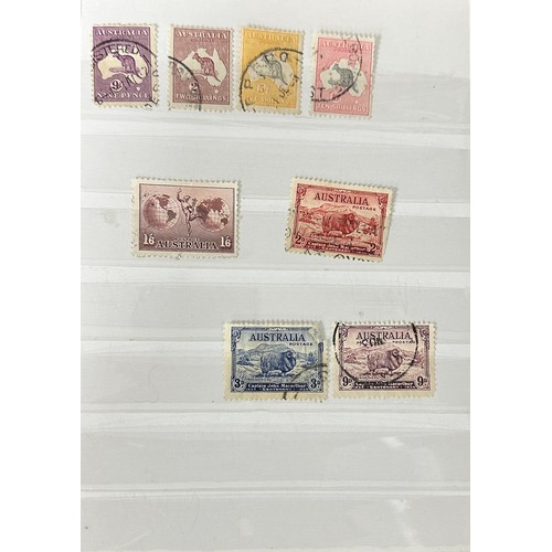 28 - British Commonwealth, small range in Wiljon Stamp Stock Album, to include; Australia 1934 John Macar... 