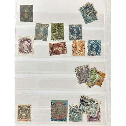 28 - British Commonwealth, small range in Wiljon Stamp Stock Album, to include; Australia 1934 John Macar... 