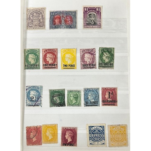 28 - British Commonwealth, small range in Wiljon Stamp Stock Album, to include; Australia 1934 John Macar... 