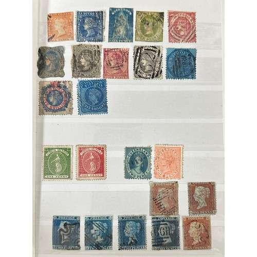 28 - British Commonwealth, small range in Wiljon Stamp Stock Album, to include; Australia 1934 John Macar... 