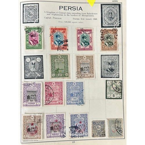 21 - World stamp selection in illustrated The Victory Stamp album, including, Austria, Belgium, France, F... 