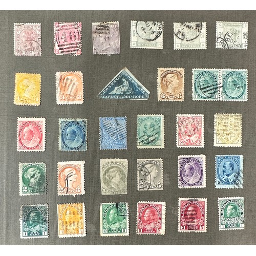 23 - World stamp early issues range in small stockbook, predominantly U, including; Great Britain QV issu... 