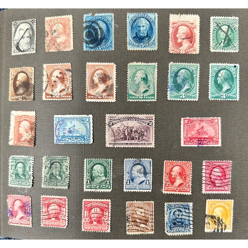 23 - World stamp early issues range in small stockbook, predominantly U, including; Great Britain QV issu... 