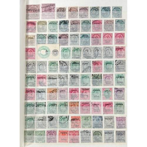 94 - Indian States, collection in well-filled stockbook, including various overprint issues U, Service, f... 