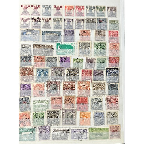 94 - Indian States, collection in well-filled stockbook, including various overprint issues U, Service, f... 