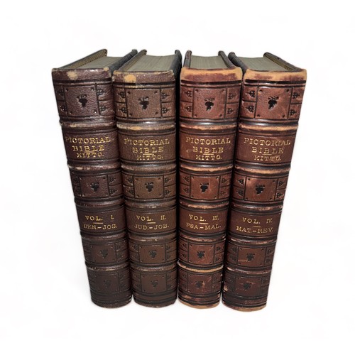 479 - KITTO, JOHN. ‘ The Pictorial Bible  Being the Old and New Testaments ‘. Four volumes, Illustrated wi... 