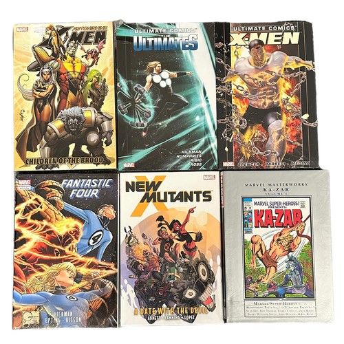 499 - 12 x Marvel Graphic Novel Books. X-Men Children of the Brood, X-Men FF, X-Men Curse of the Mutants, ... 