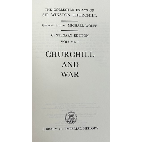 463 - CHURCHILL, WINSTON. ‘ The Collected Essays of Winston Churchill ‘ by Winston Churchill. Centenary Ed... 