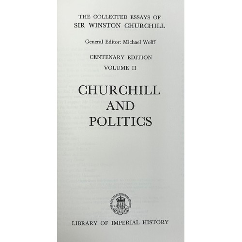 463 - CHURCHILL, WINSTON. ‘ The Collected Essays of Winston Churchill ‘ by Winston Churchill. Centenary Ed... 