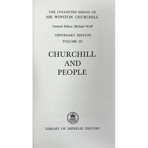 463 - CHURCHILL, WINSTON. ‘ The Collected Essays of Winston Churchill ‘ by Winston Churchill. Centenary Ed... 