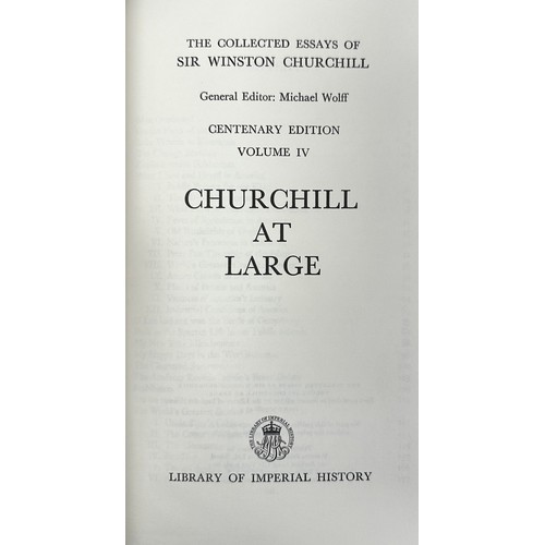 463 - CHURCHILL, WINSTON. ‘ The Collected Essays of Winston Churchill ‘ by Winston Churchill. Centenary Ed... 