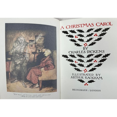 482 - DICKENS, CHARLES / RACKHAM, ARTUR. ‘ A Christmas Carol ‘ by Charles Dickens illustrated by Arthur Ra... 