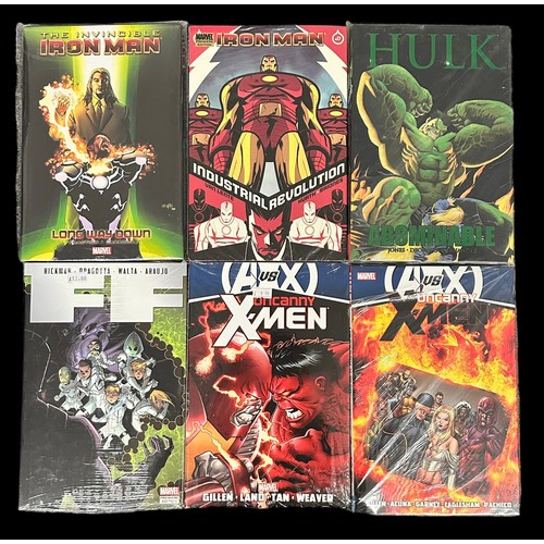 501 - 11 x Marvel Graphic Novel Books. The invincible Iron Man Long way down, The invincible Iron Man my m... 