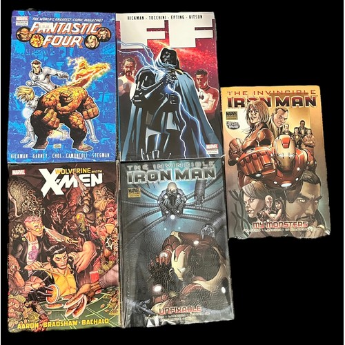 501 - 11 x Marvel Graphic Novel Books. The invincible Iron Man Long way down, The invincible Iron Man my m... 