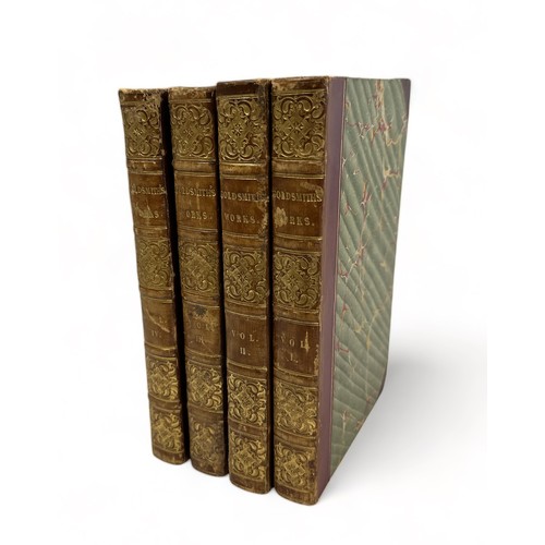 460 - GOLDSMITH, OLIVER. ‘ The Miscellaneous Works of Oliver Goldsmith ‘ in four volumes [1816]. Printed b... 