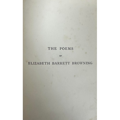 476 - Poetry, collection of ten various late 19th / early 20th Century ‘The Works of’ poetry books, fine b... 