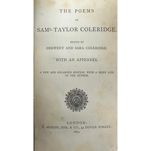 476 - Poetry, collection of ten various late 19th / early 20th Century ‘The Works of’ poetry books, fine b... 