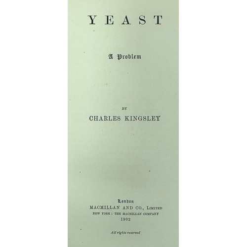 489 - KINGSLEY, CHARLES. Six fine bound novels by Charles Kingsley, published by Macmillan and Co [London]... 