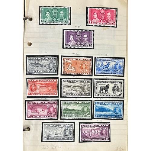 37 - British Commonwealth, Mint collection in binder including Nauru 1924-48 set to 10/ M, Newfoundland 1... 