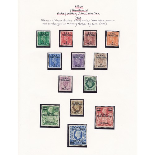 130 - British Occupation of the Italian Colonies, with Tripolitania 1948 B.M.A overprint set to 240l on 10... 