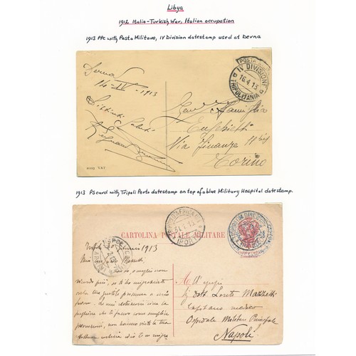 137 - Libya, selection of six early 20th Century Censor mail/postcards, interesting selection to include; ... 