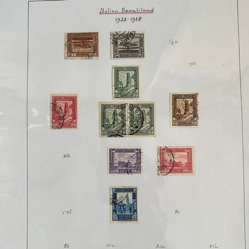 138 - Somaliland, 1903-1950 range on loose album leaves to include; 1903 currency change issues, 1934 Seco... 