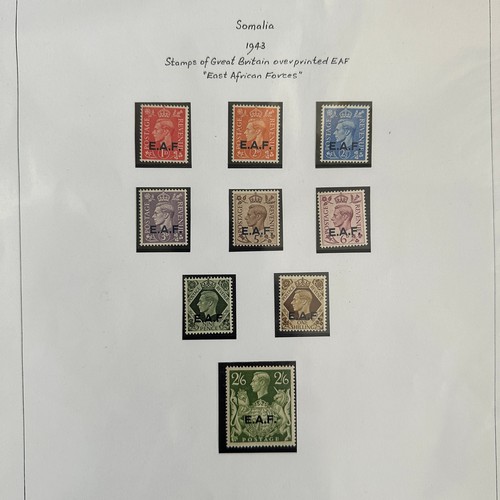 138 - Somaliland, 1903-1950 range on loose album leaves to include; 1903 currency change issues, 1934 Seco... 