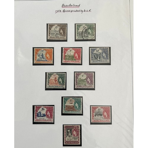 36 - British Commonwealth, A to Z collection on loose leaves including; Aden 1939-48 set to 10r FU, Basut... 