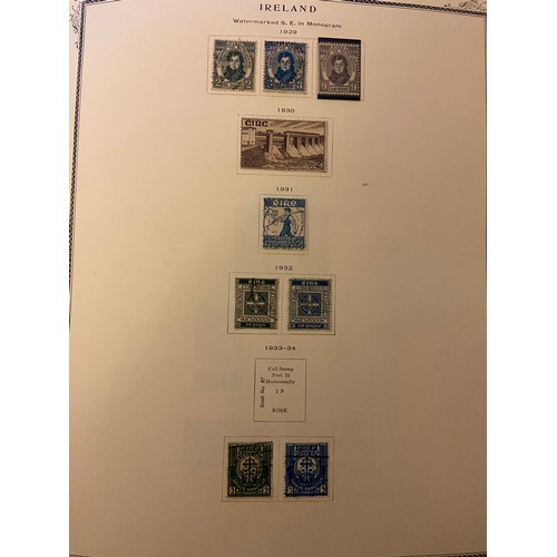 123 - Ireland 1922-99 M/U collection in damaged album, incl early overprints, commemorative sets and Minia... 