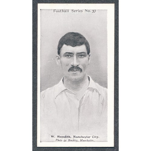 386 - Wills 1902 Football Series - W. Meredith Manchester City single card, near mint to mint condition.