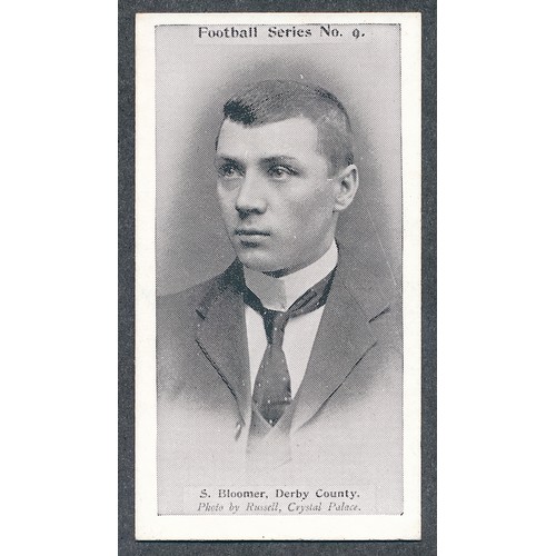 387 - Wills 1902 Football Series - S. Bloomer - Derby Country, single card, near mint to mint condition.