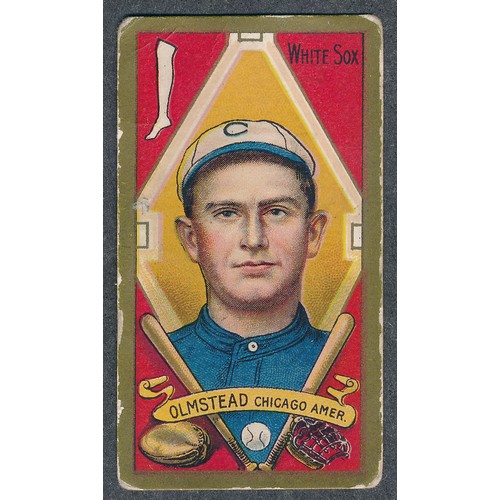 392 - American Tobacco Company Baseball Series T205, single card gold border, Piedmont back, Fred Olmstead... 